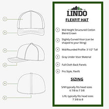 Load image into Gallery viewer, LINDO Flexfit Pro Style Hat - The Great Outdoors (Black w/Graphite: S/M)