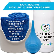 Load image into Gallery viewer, Ear Wax Removal Tool by Tilcare - Ear Irrigation Flushing System for Adults & Kids - Perfect Ear Cleaning Kit - Includes Basin, Syringe, Curette Kit, Towel and 30 Disposable Tips