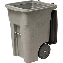 Load image into Gallery viewer, 190 Qt / 48 Gallon / 180 Liters Graystone Rotational Molded Wheeled Rectangular Trash Can with Lid.Kitchen Waste Container Commercial Trash Can Recycle Bin