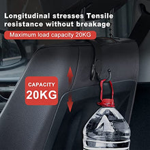 Load image into Gallery viewer, 4Pcs Car Headrest Hooks - Car Hooks for Purses and Bags - Double-Hook Design Car Seat Hooks Handbag Hook Holder Car Hook Holder for Purses Bags Umbrellas Outerwear Bottle