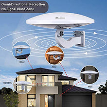 Load image into Gallery viewer, Outdoor TV Antenna -Antop Omni-Directional 360 Degree Reception Antenna Outdoor, Attic,RV Used, 65 Miles Range Amplifier Booster 4G LTE Filter, Waterproof, Anti-UV Easy Install (PL-4348226423)