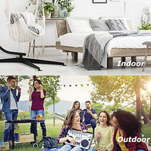 Load image into Gallery viewer, Hammock Chair Stands Hanging Hammock Stands,C Stand Outdoor Solid Steel Heavy Duty Stand Only Construction for Hanging Hammock Air Porch Swing Chair Indoor,360-Degree Rotation