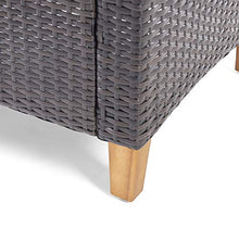 Load image into Gallery viewer, Christopher Knight Home 312610 Doggerville Outdoor 4 Seater Chat Set with Coffee Table, Multi-Brown, Beige, Teak Finish