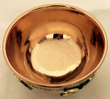 Load image into Gallery viewer, Triple Moon Pentacle Copper Offering Bowl 3", Great for Altar use, Ritual use, Incense Burner, smudging Bowl, Decoration Bowl, offering Bowl - New Age Imports, Inc.