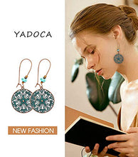 Load image into Gallery viewer, YADOCA 36 Pairs Boho Vintage Drop Dangle Earrings Set for Women Bohemian National Style Studs Hollow Piercing Jewelry Gifts