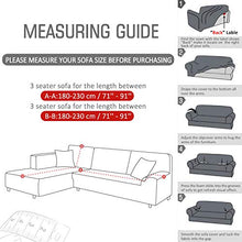 Load image into Gallery viewer, TAOCOCO Sectional Couch Covers 2pcs L-Shaped Sofa Covers Softness Furniture Slipcovers with 2pcs Pillowcases L-Type Polyester Fabric Stretch Couch Covers 3 Seater + 3 Seater (Pale Gray)