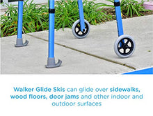 Load image into Gallery viewer, NOVA Medical Products Walker Glide Skis, Universal Fit, One Pair, Gray, 2 Count (Pack of 1)