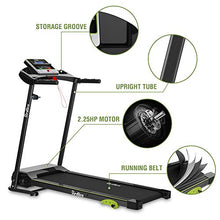 Load image into Gallery viewer, REDLIRO Walking Machine for Home Folding Jogging Treadmill with Incline Portable Space Saving Fitness Motorized Running Electric Indoor Exercise Workout Office Physical Training