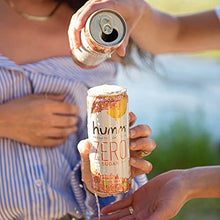 Load image into Gallery viewer, Humm Probiotic Kombucha Zero Sugar Peach Tea - No Refrigeration Needed, Keto-Friendly, Organic, Vegan, Gluten-Free - 11oz Cans (4 Pack)