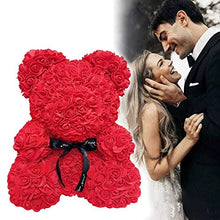 Load image into Gallery viewer, Teddy Bear Rose, Forever Rose for Women, Men, Girls, Boys, Wife, Girlfriends,Daughters, Kids, 10in, Red.