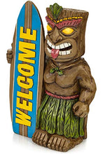 Load image into Gallery viewer, VP Home Tiki Welcome Surfboard Solar Powered LED Outdoor Decor Garden Light