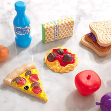 Load image into Gallery viewer, KidKraft 30-Piece Plastic Play Food Set, Fruits, Veggies, Sweets and More, Use with Play Kitchens, Gift for Ages 3+