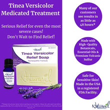 Load image into Gallery viewer, Naturasil Homeopathic Remedies Tinea Versicolor 10% Sulfur Soap | Also Helps to Relieve Candida & Onychomycosis- 4 Ounce Bar