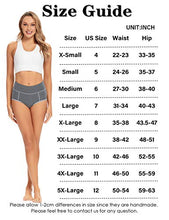Load image into Gallery viewer, POKARLA Women's High Waisted Cotton Underwear Soft Breathable Postpartum Panties Stretch Briefs 5-Pack(5X-Large)