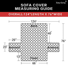 Load image into Gallery viewer, Easy-Going Sofa Slipcover Reversible Sofa Cover Water Resistant Couch Cover Furniture Protector with Elastic Straps for Pets Kids Children Dog Cat(Sofa, Gray/Light Gray)