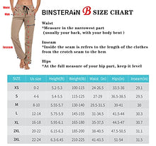 Load image into Gallery viewer, BINSTERAIN Women's Cargo Hiking Pants Zipper Pockets Lightweight Outdoor Elastic Waist Quick Dry Water Resistant UPF 50+ (Khaki, M)