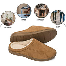 Load image into Gallery viewer, COASIS Men's Comfort Memory Foam Slippers House Shoes Warm Plush Lining for Indoor/Outdoor