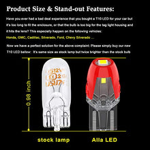 Load image into Gallery viewer, Alla Lighting W2.1x9.5d Base Mini T10 Wedge 2825 168 194 LED Bulbs SMD Super Bright 6000K White Interior Map/Dome/Trunk/Glove Box/License Plate Lights W5W 161 175
