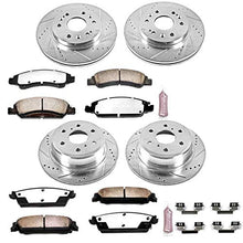 Load image into Gallery viewer, Power Stop K2070-36 Front and Rear Z36 Truck & Tow Brake Kit, Carbon Fiber Ceramic Brake Pads and Drilled/Slotted Brake Rotors