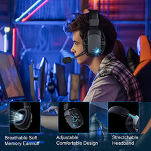 Load image into Gallery viewer, Acinaci Wireless Gaming Headset with Detachable Noise Cancelling Microphone, 2.4G Bluetooth - USB - 3.5mm Wired Jack 3 Modes Wireless Gaming Headphones for PC, PS4, PS5, Mac, Switch, Phone, Tablet