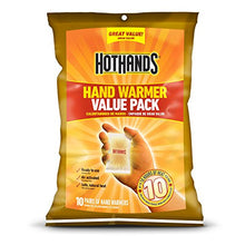 Load image into Gallery viewer, HotHands Hand Warmers - Long Lasting Safe Natural Odorless Air Activated Warmers - Up to 10 Hours of Heat - 10 Pair Value Pack