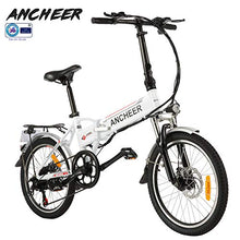 Load image into Gallery viewer, ANCHEER Folding Electric Bike Ebike, 20'' Electric Bicycle with 36V 8Ah Removable Lithium-Ion Battery, 250W Motor and Professional 7 Speed Gear