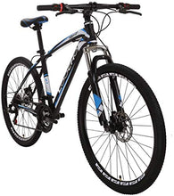 Load image into Gallery viewer, Mountain Bike for Men & Women 21 Speed Shimano Dual Disk Brake Front Suspension Heavy Duty MTB, 18” Frame 26” Rim (Black&Blue)