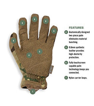 Load image into Gallery viewer, Mechanix Wear - Multicam FastFit Tactical Touchscreen Gloves (Large, Camouflage)