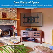 Load image into Gallery viewer, Corner TV Wall Mount Full Motion- Corner TV Bracket Fits 37-65 Inch LED, LCD 4K Flat Curved Screen TVs- Hold up to 99 lbs Max VESA 600x400 W/Tilt, Swivel and Level