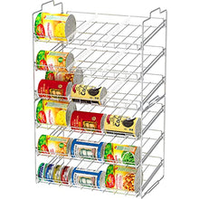 Load image into Gallery viewer, DecoBros Supreme Stackable Can Rack Organizer, Chrome Finish