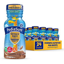 Load image into Gallery viewer, PediaSure Grow & Gain with 2’-FL HMO Prebiotic, Kids nutrition shake, Vitamins C, E, B1, & B2, Non-GMO, Chocolate, 8 Fl Oz Bottle, Pack of 24