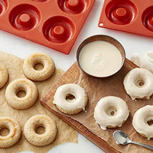 Load image into Gallery viewer, Wilton Non-Stick Food-Grade Silicone Donut Baking Pans, Set of 2