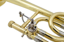Load image into Gallery viewer, Glory High Grade Bb/F Key Intermediate TENOR Trombone with Case and 61/2Mouthpiece, Gold Finish