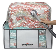 Load image into Gallery viewer, Compactor Space Saver Vacuum Storage Solution Vacuum Bag to Protect Clothes, Pillows, Duvets, Comforters, Blankets (XXL (26"x20"x11"), Classic White)