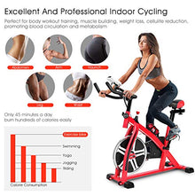 Load image into Gallery viewer, Goplus Indoor Cycling Bike, Stationary Bicycle Exercise Bike with Flywheel and LCD Display, Cardio Fitness Cycle Trainer Professional Exercise Bike for Home and Gym Use