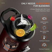 Load image into Gallery viewer, HadinEEon Blender with 3 Adjustable Speeds, Stainless Steel Personal Blender for Shakes and Smoothies, Powerful Smoothie Blender with 20oz & 10oz Tritan BPA Free Portable Travel Bottles