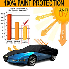 Load image into Gallery viewer, Yixin Waterproof Car Covers for 1984-1996 C4 Corvette, Car Cover 190T Covers Customer Fit 100% Waterproof Windproof Strap & Double Door Zipper Up to 200” L (C4:(1984-1996))
