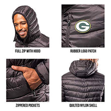 Load image into Gallery viewer, Ultra Game NFL Seattle Seahawks Mens Full Zip Puffer Jacket, Black, Medium