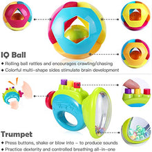 Load image into Gallery viewer, iPlay, iLearn 10pcs Baby Rattles Teether, Shaker, Grab and Spin Rattle, Musical Toy Set, Early Educational Toys for 3, 6, 9, 12 Month Baby Infant, Newborn
