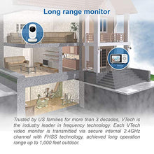 Load image into Gallery viewer, VTech VM819 Video Baby Monitor with 19Hour Battery Life 1000ft Long Range Auto Night Vision 2.8β Screen 2Way Audio Talk Temperature Sensor Power Saving Mode and Lullabies, White