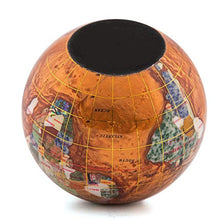 Load image into Gallery viewer, KALIFANO 4" (110 mm) Gemstone Globe Paperweight with Copper Color Opalite Ocean Color