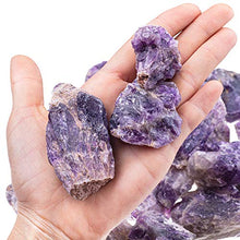 Load image into Gallery viewer, UFEEL 1lb Bulk Amethyst Crystal Raw- Large 1" Natural Rough Raw Purple Crystal Stone
