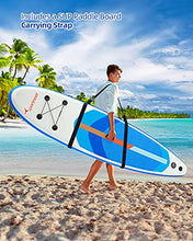 Load image into Gallery viewer, Inflatable SUP Paddleboards with Carrying Strap, Sportneer 10'6"x30"x6" Stand Up Paddle board Includes with Paddle, Non-Slip Deck, Valve Adapter, Backpack, Leash, Hand Pump,for Youth Adult Water Sport