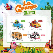 Load image into Gallery viewer, La Granja De Zenon Car Toys Inertia car Friction Toy Cars 2 Pack Push Back Vehicle Friction Powered Set for Boys Girls (Lorito Pepe & Gallo Bartolito)