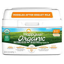 Load image into Gallery viewer, Happy Baby Organic Infant Formula Milk Based Powder with Iron, Stage 1, 21 Ounces, 4 Count (Packaging May Vary)