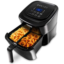 Load image into Gallery viewer, NUWAVE BRIO 6-Quart Digital Air Fryer with one-touch digital controls, 6 easy presets, precise temperature control, recipe book, basket divider, wattage control, PREHEAT & REHEAT Function