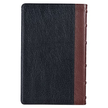 Load image into Gallery viewer, KJV Holy Bible, Standard Size, Premium Full Grain Leather Red Letter Edition - Thumb Index & Ribbon Marker, King James Version, Black/Saddle Tan