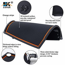 Load image into Gallery viewer, JKCOVER Dashboard Mats Compatible with Subaru Crosstrek/Impreza 2018-2022 and Subaru Forester 2019-2022 Accessories Center Console Liner Mats Inserts Rubber mats (Orange)