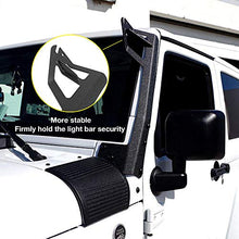Load image into Gallery viewer, AUXMART Windshield Curved Mounting Brackets for 50" Straight Light Bar Fit for Jeep Wrangler JK 2007~2017 (1 Pair)