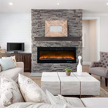 Load image into Gallery viewer, Homedex 50" Recessed Mounted Electric Fireplace Insert with Touch Screen Control Panel, Remote Control, 750/1500W, Black